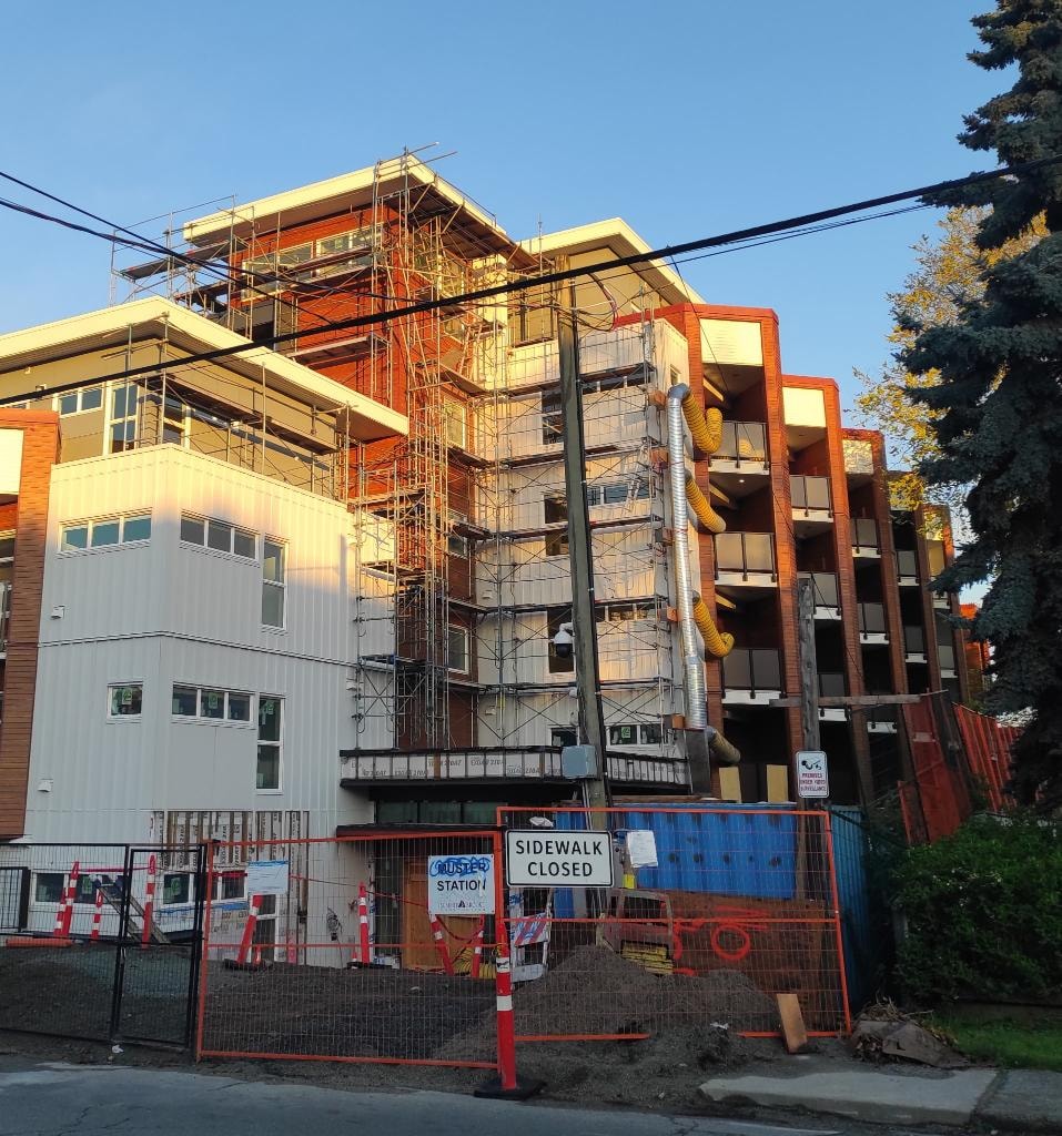 Multi-unit construction site ready for post-construction clean